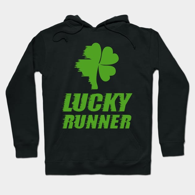 Lucky Runner St. Patricks Day Hoodie by KsuAnn